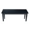 International Concepts Shaker Styled Bench, Black BE46-39 - alternate 2